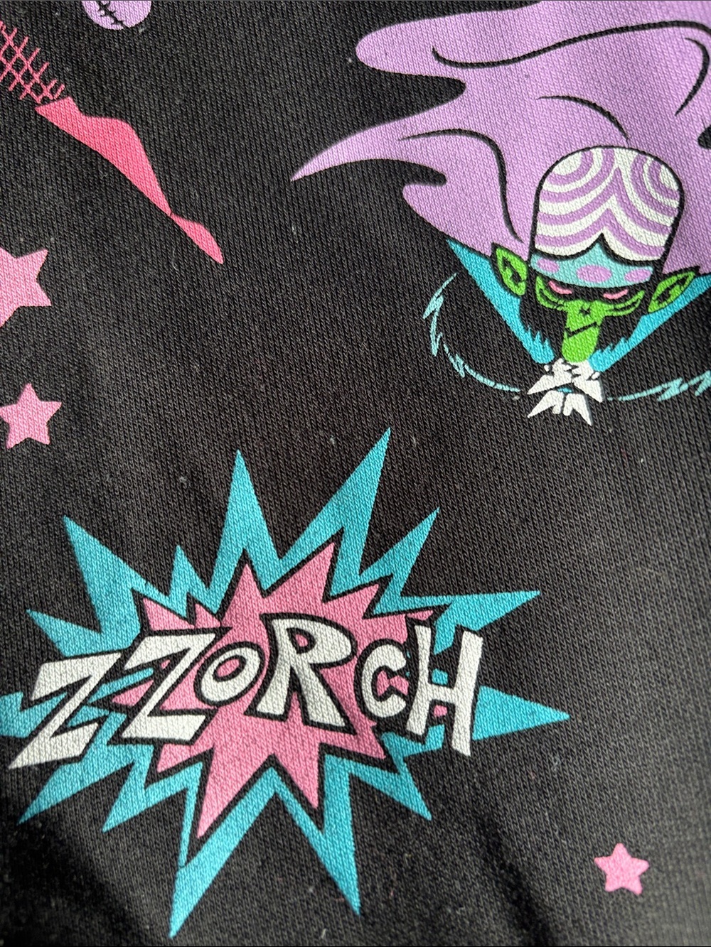 Dolls Kill x The Powerpuff Girls Villains Oversized Hoodie Black Medium - Picture 9 of 9